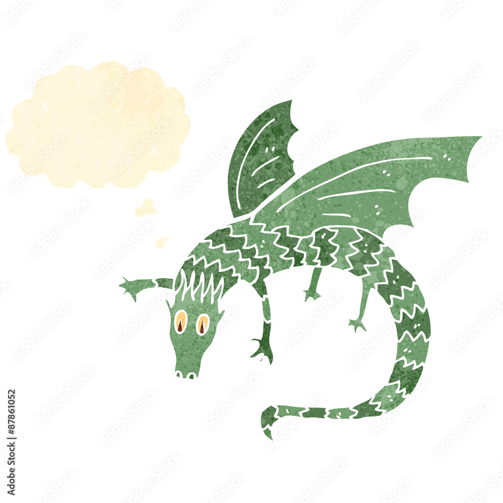 retro cartoon dragon retro cartoon dragon