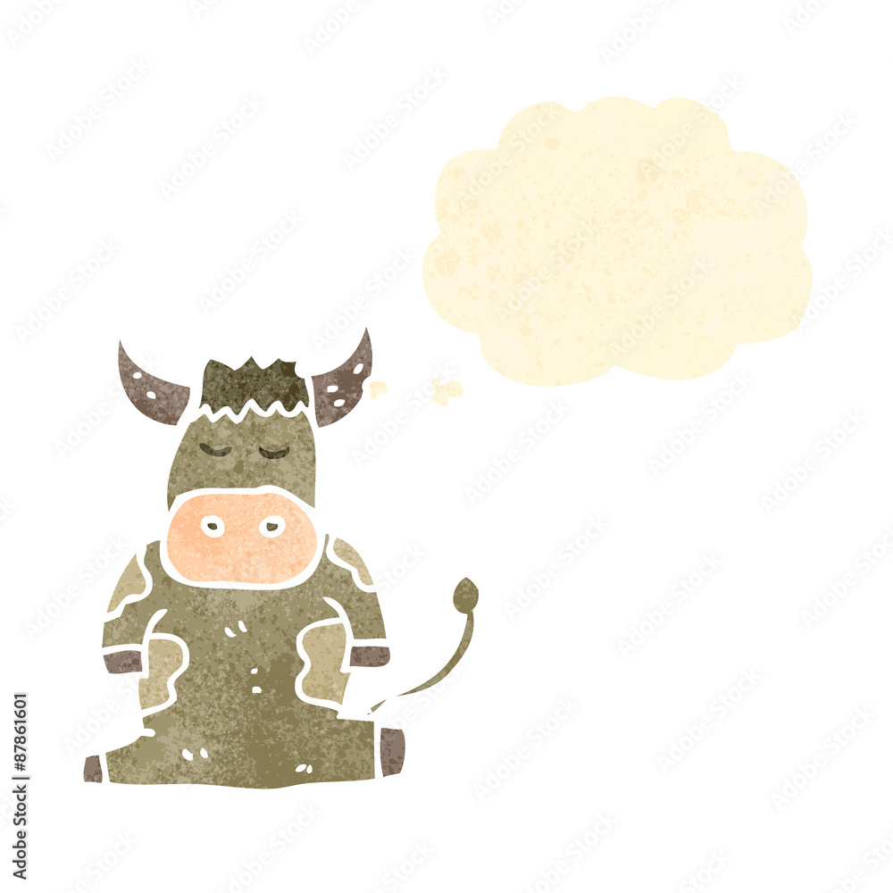 retro cartoon cow retro cartoon cow