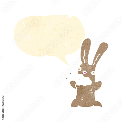 cartoon burping bunny