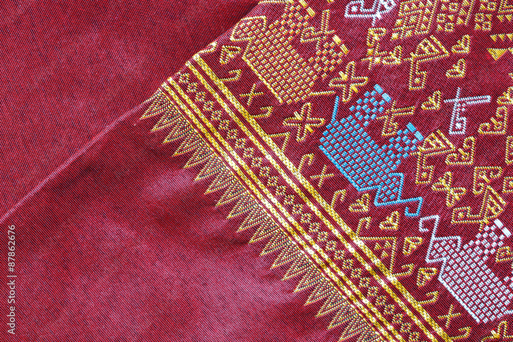 Thai silk fabric pattern