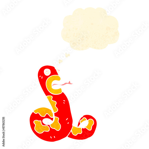 Wallpaper Mural retro cartoon snake Torontodigital.ca