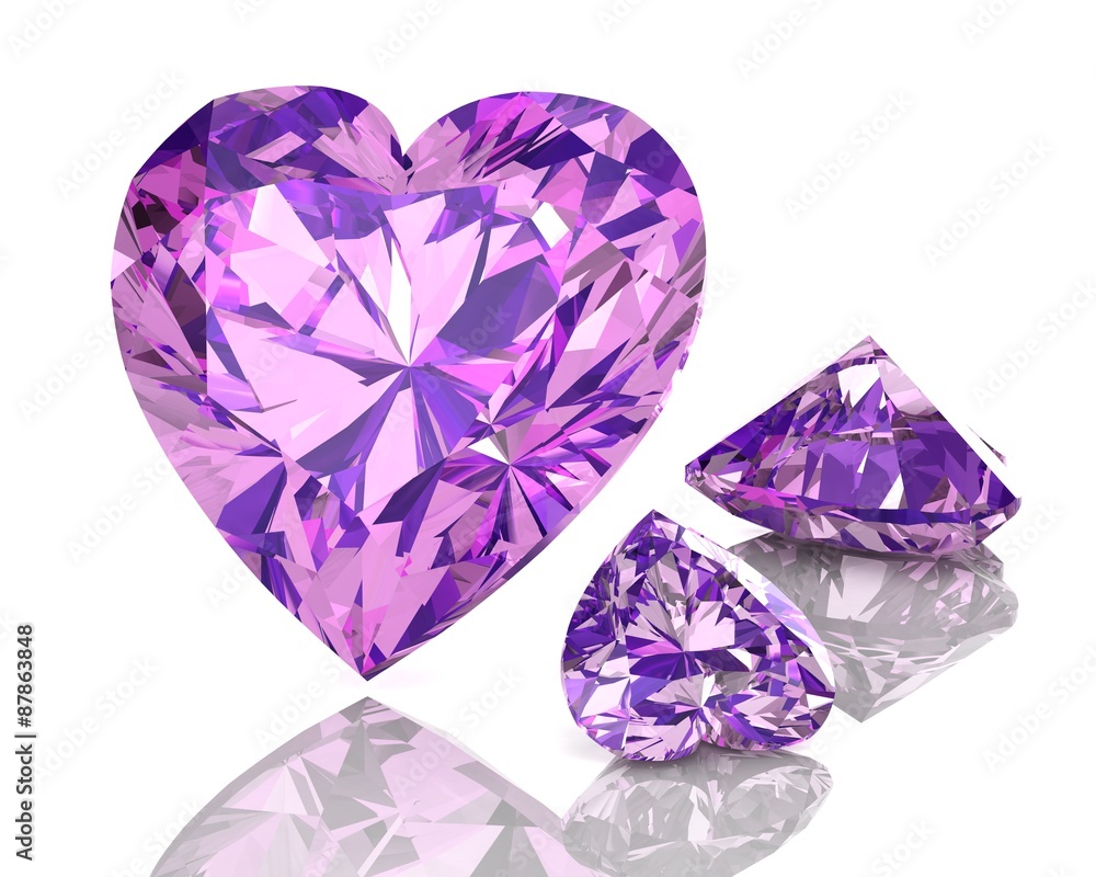 amethyst on white background amethyst on white background