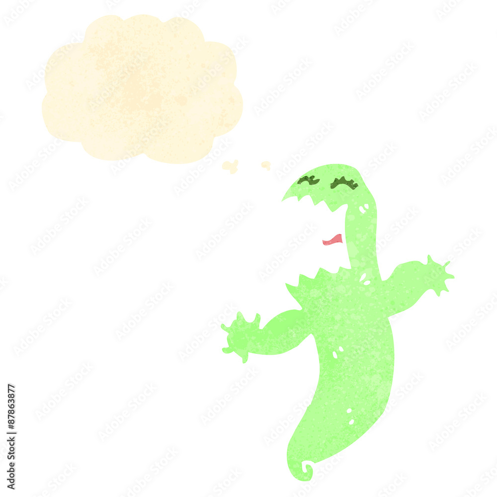 Obraz premium retro cartoon ghost
