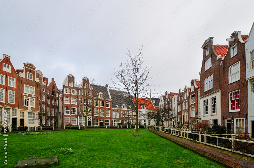 Medieval Houses in Begijnhof, Amsterdam