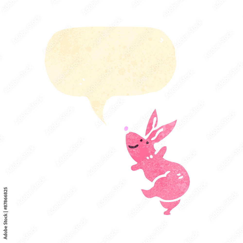retro cartoon pink bunny rabbit retro cartoon pink bunny rabbit