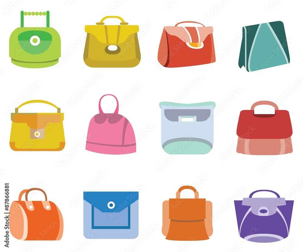 fashion bag icons fashion bag icons
