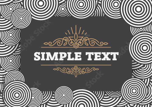 Pattern and frame broad template, seamless pattern in vector EPS