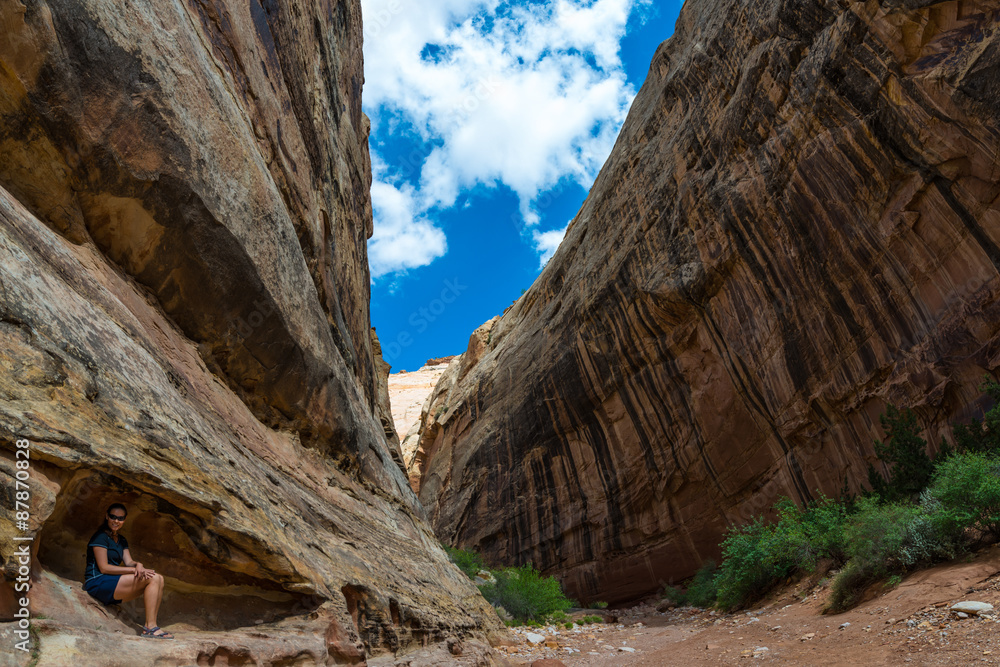 Fototapeta premium Grand Wash Trail Capitol Reef