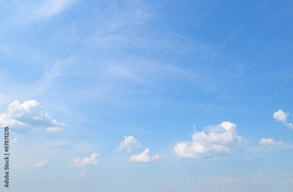 plumose clouds in the blue sky plumose clouds in the blue sky