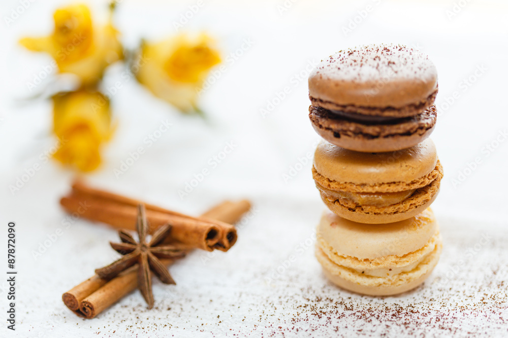 Macarons with gingerbread spices Macarons with gingerbread spices