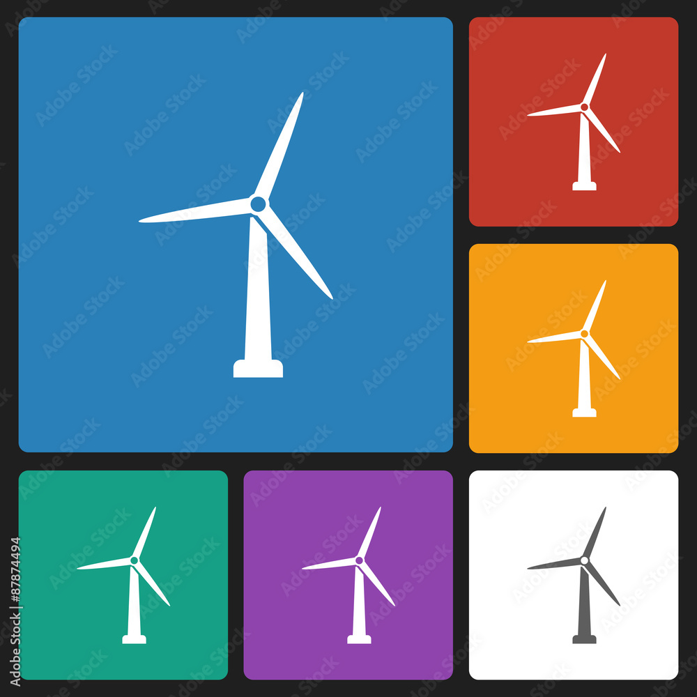 wind turbine icon wind turbine icon