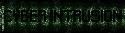 Cyber Intrusion text on hex code illustration © Stephen Finn