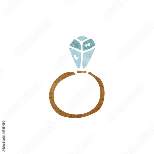 huge diamond ring cartoon
