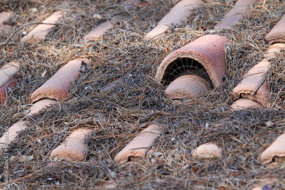 Fototapeta premium toit ventilation boucher