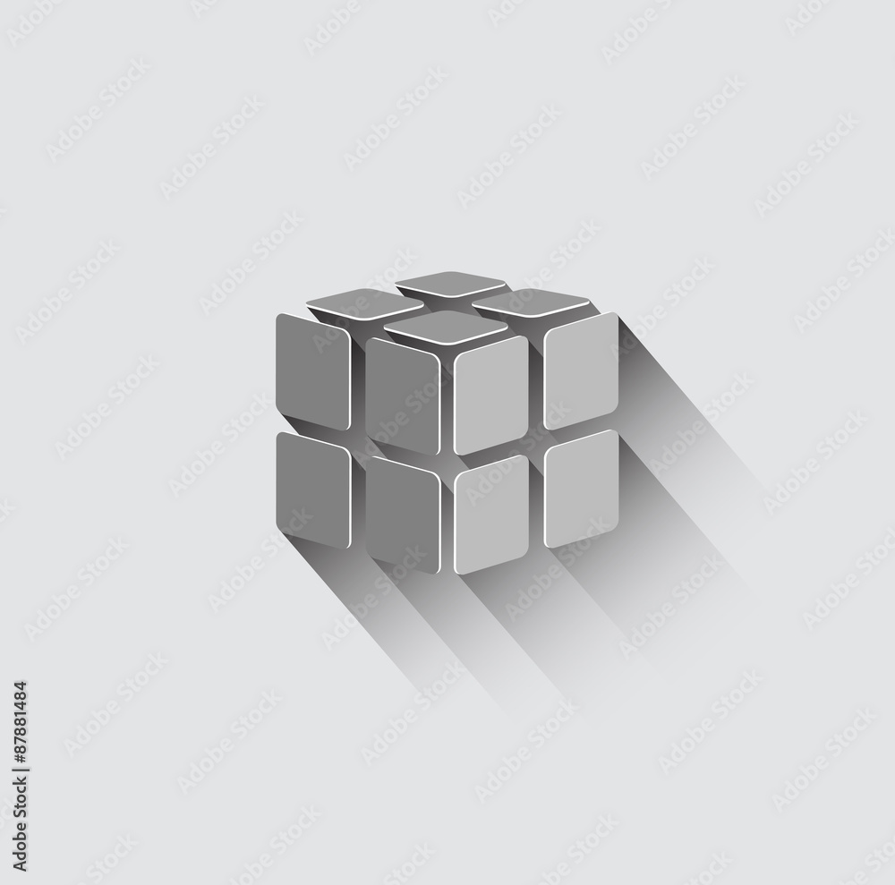 Obraz premium 3D cube icon