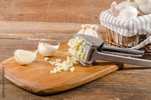 Fresh crushed garlic