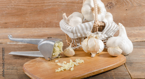 Fresh crushed garlic
