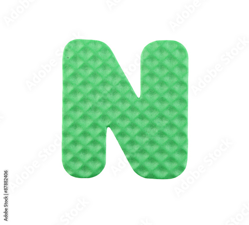 English letters isolated on white.