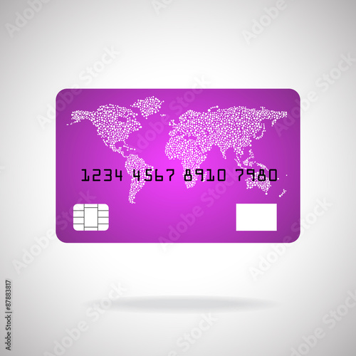 Credit card icon isolated on white background. Vector. Eps10