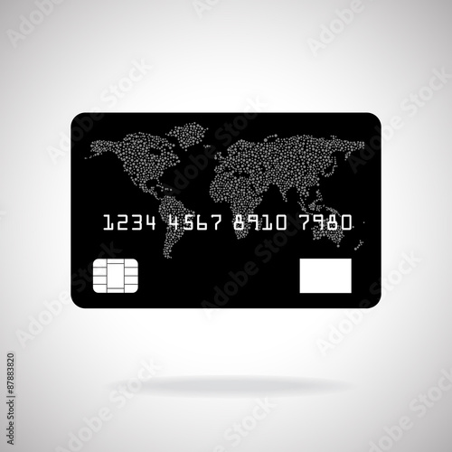 Credit card icon isolated on white background. Vector. Eps10