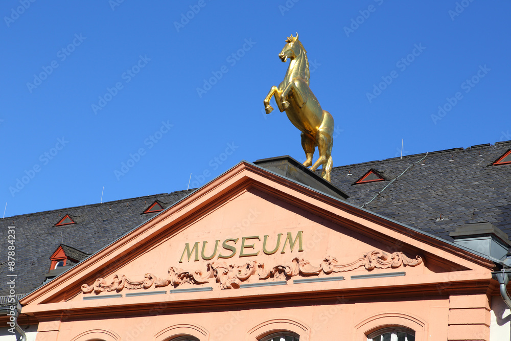 Obraz premium Mainz, das Landesmuseum in der Großen Bleiche (Juli 2015)