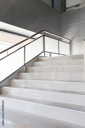 white stairs in modern office