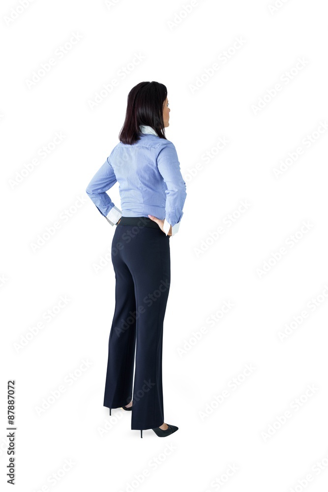 Businesswoman standing with hands on hips Businesswoman standing with hands on hips
