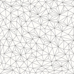 Fototapete Schwarz-weiße geometrische Muster Dreiecke Linien Nahtloses Geometrisches Design  © kovalto1