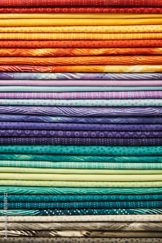 Heap of colorful fabric