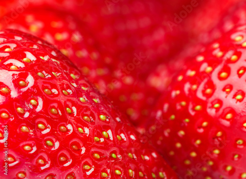 Closeup of strawberry background