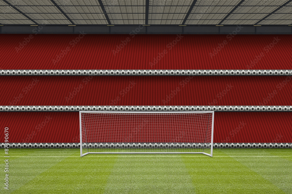 Fototapeta premium computer generated football stadium