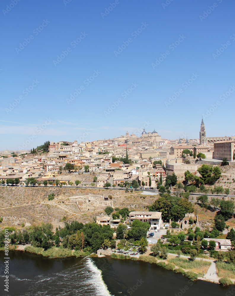 Toledo and Tagus river, Spain