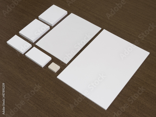 Blank set of corporate identity templates.