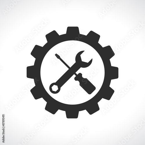 tools with gear icon