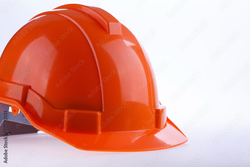 orange safety helmet hard hat, tool protect worker of danger orange safety helmet hard hat, tool protect worker of danger