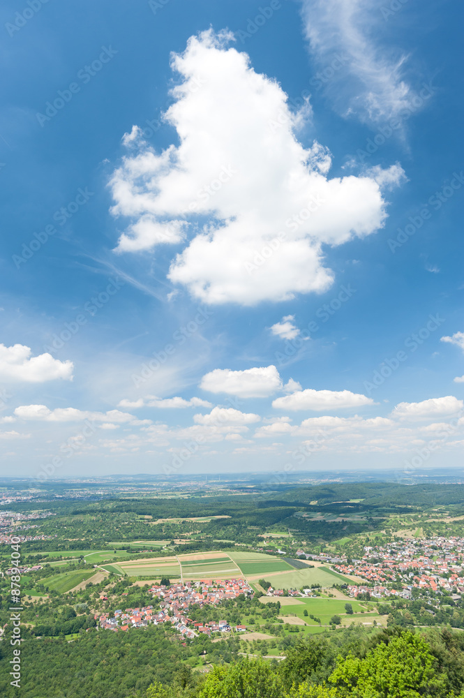 Fototapeta premium Beuren am Fuße der Schwäbischen Alb