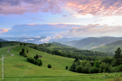 Beautiful summer landscape in the mountains