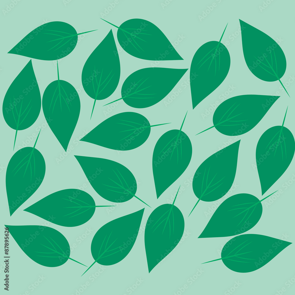 Green leaves background. Green leaves background.