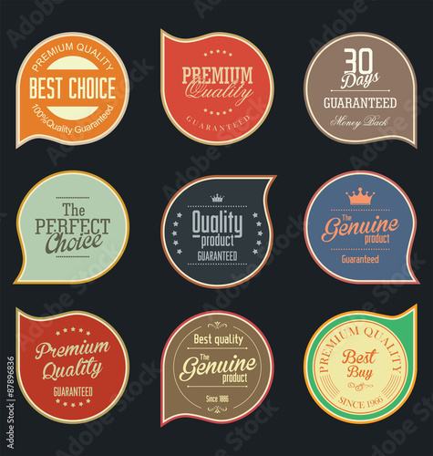 Modern badges collection