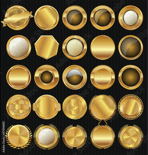 Premium, quality retro vintage labels collection