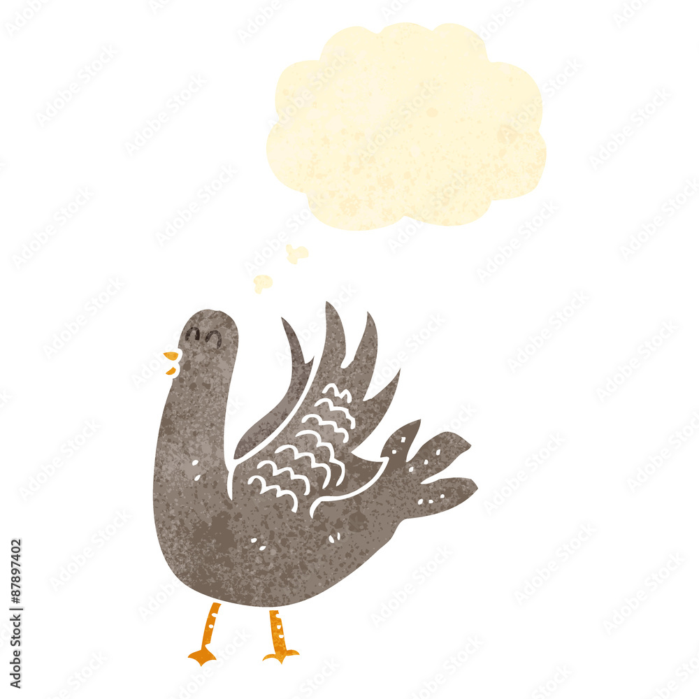 retro cartoon pigeon retro cartoon pigeon