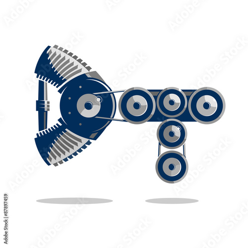 Mechanical D and T letters