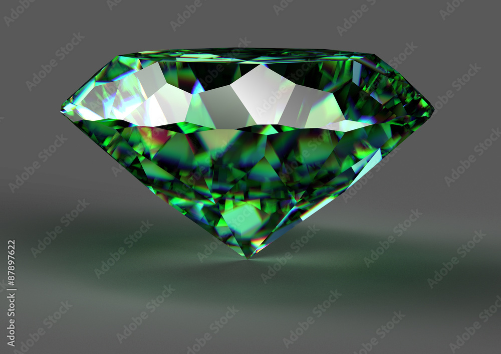 green diamond isolated on white background with clipping path green diamond isolated on white background with clipping path