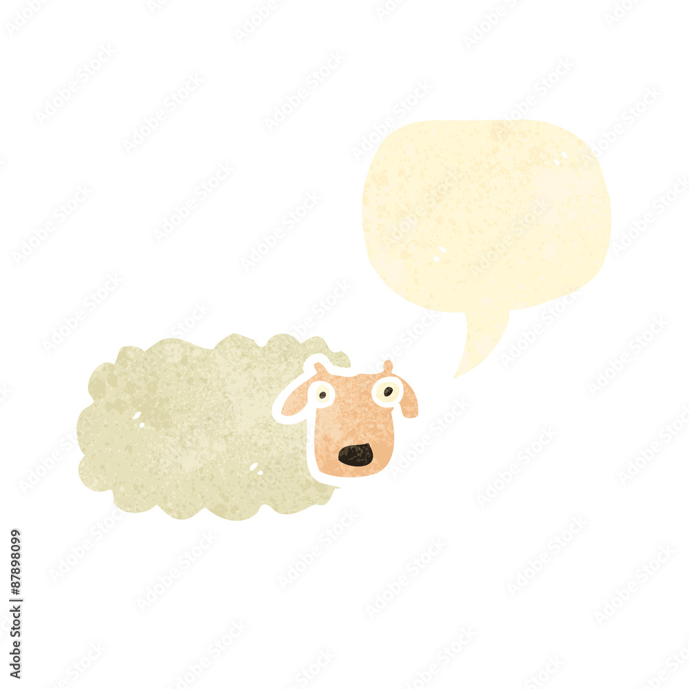 retro cartoon sheep retro cartoon sheep