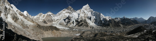 Mount Everest and the Khumbu Glacier from Kala Patthar, Himalaya photo