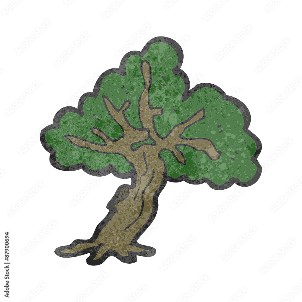 retro cartoon tree retro cartoon tree
