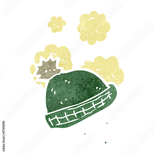 retro cartoon wooly hat