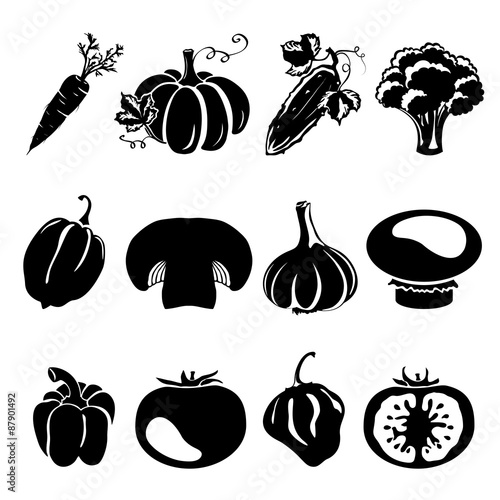 Sketch style silhouettes