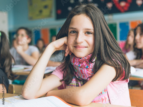 Children in school photo