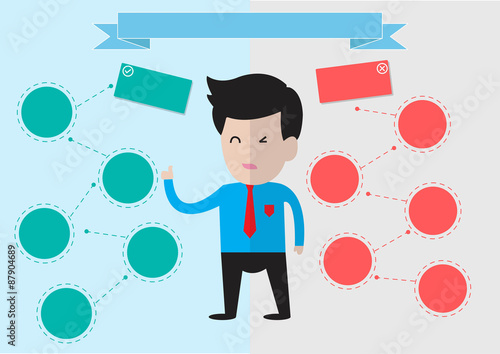 infographic business. route to success concept template.